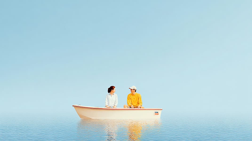 Ownership costs table beside a financed yacht moored in the marina