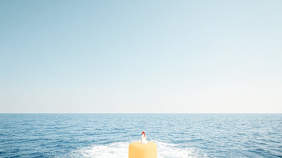 Modern yacht financing interface displayed beside underwriting-style case notes