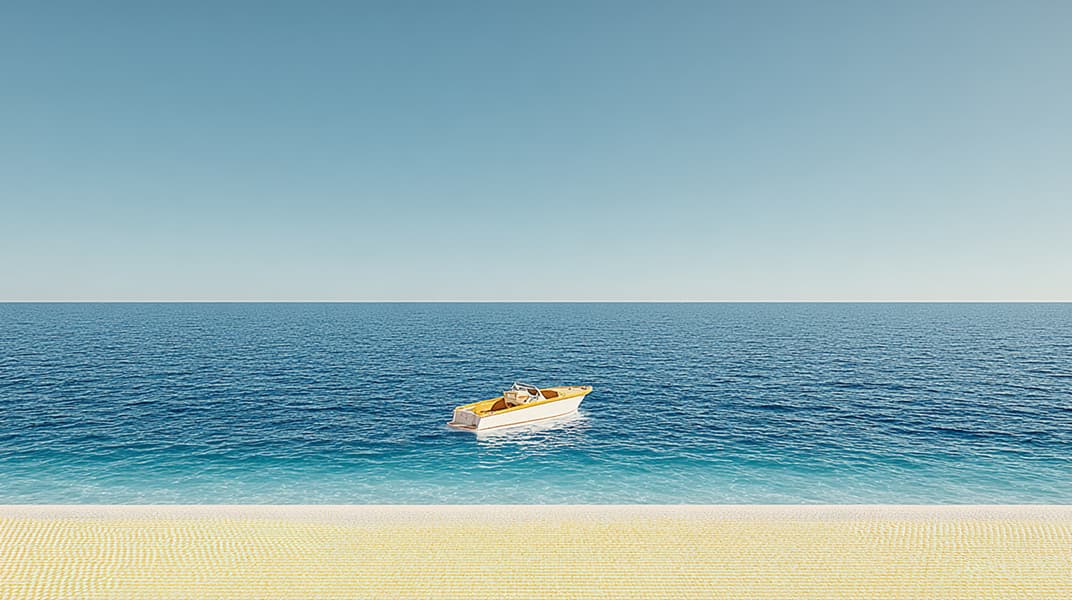 Surveyor and buyer reviewing a yacht condition report before financing approval